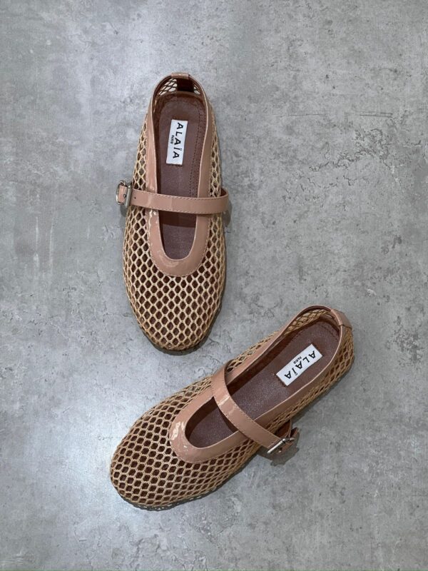 Alaïa Fishnet Ballet Flats