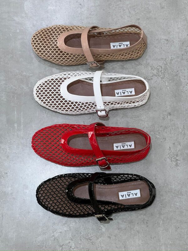Alaïa Fishnet Ballet Flats