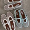 Alaïa Fishnet Ballet Flats