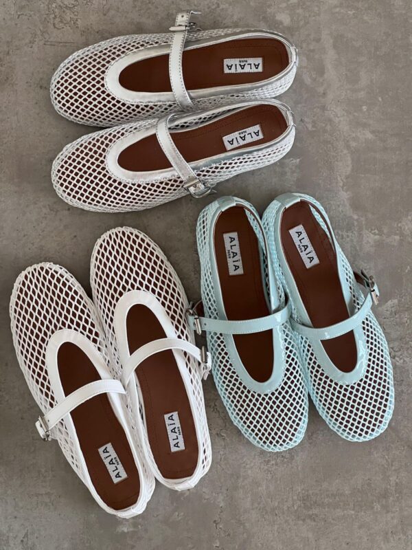 Alaïa Fishnet Ballet Flats