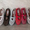 Alaïa Fishnet Ballet Flats