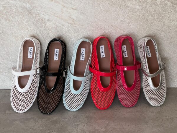 Alaïa Fishnet Ballet Flats